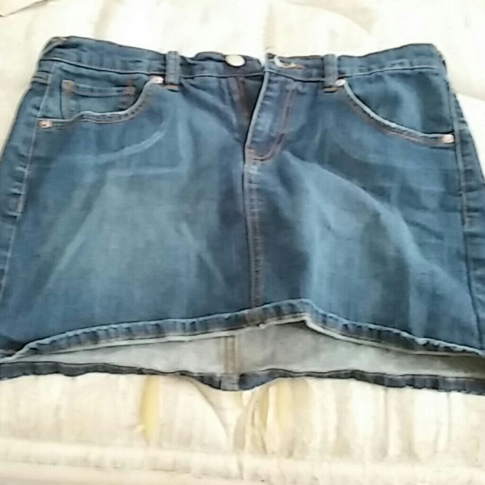 Jean mini skirt